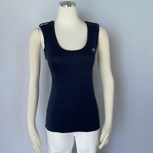 Lacoste Scoop Neck Tank Blue Size 36